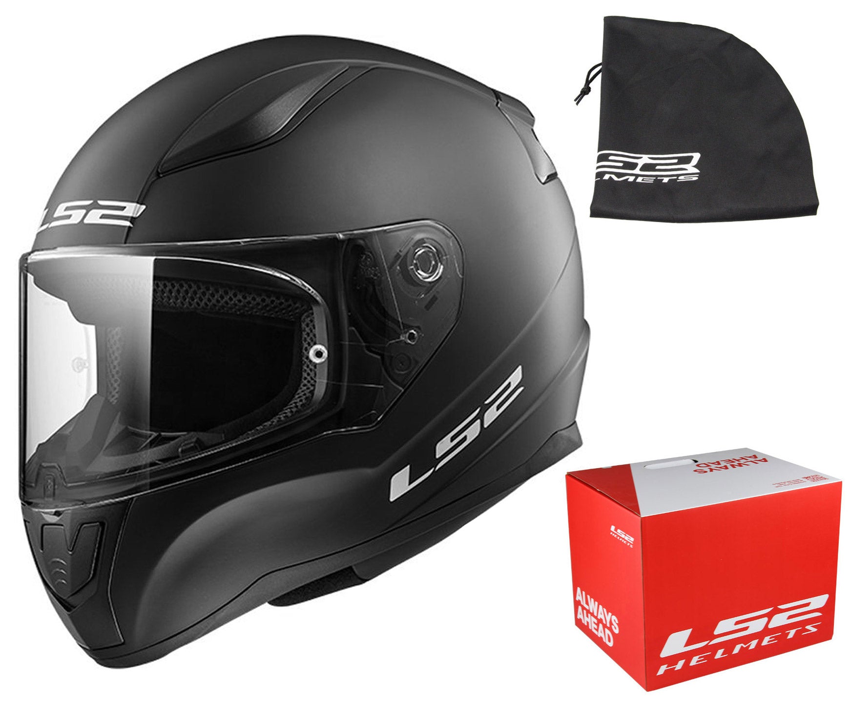 HELMET LS2 FF353 RAPID SOLID BLACK MATT XL