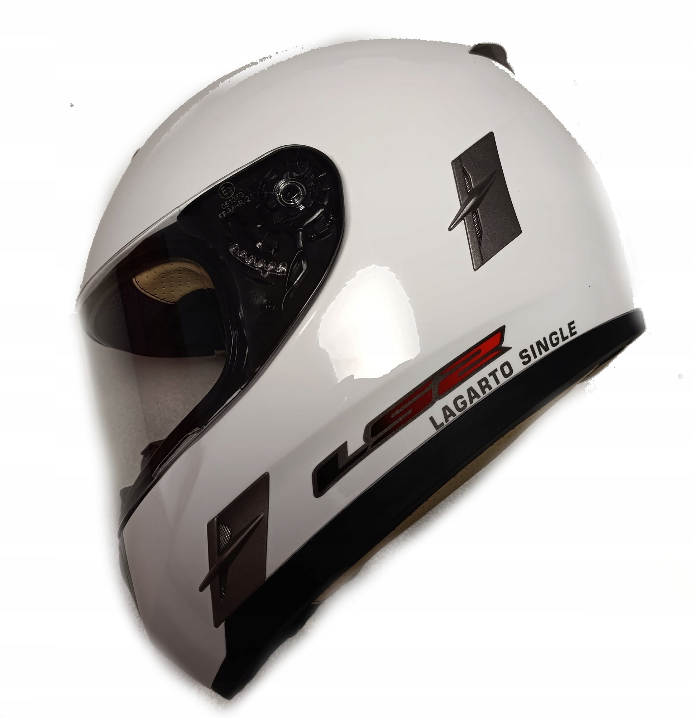 HELMET LS2 FF366 LAGARTO GLOSS WHITE size XXL INTEGRAL SALE