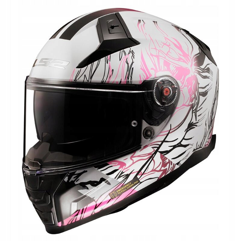 HELMET LS2 FF811 VECTOR II DARFLO WHITE PINK 06 S