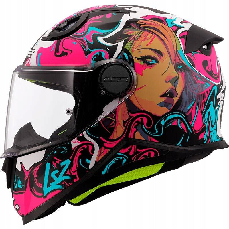 HELMET LS2 FF812 KID CYBERG MATT PURPLE CYAN L