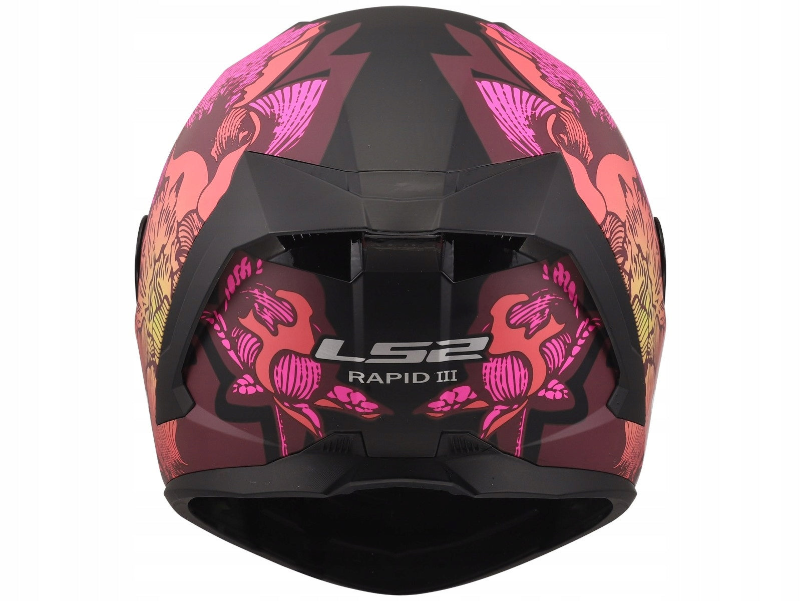 HELMET LS2 FF820 RAPID III POPPIES BLACK PINK MAT BLACK AND PINK Size XS Manufacturer's catalog number AK1682004112