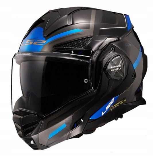 HELMET LS2 FF901 ADVANT X SPECTRUM BLACK TITAN BLUE SIZE. XXL