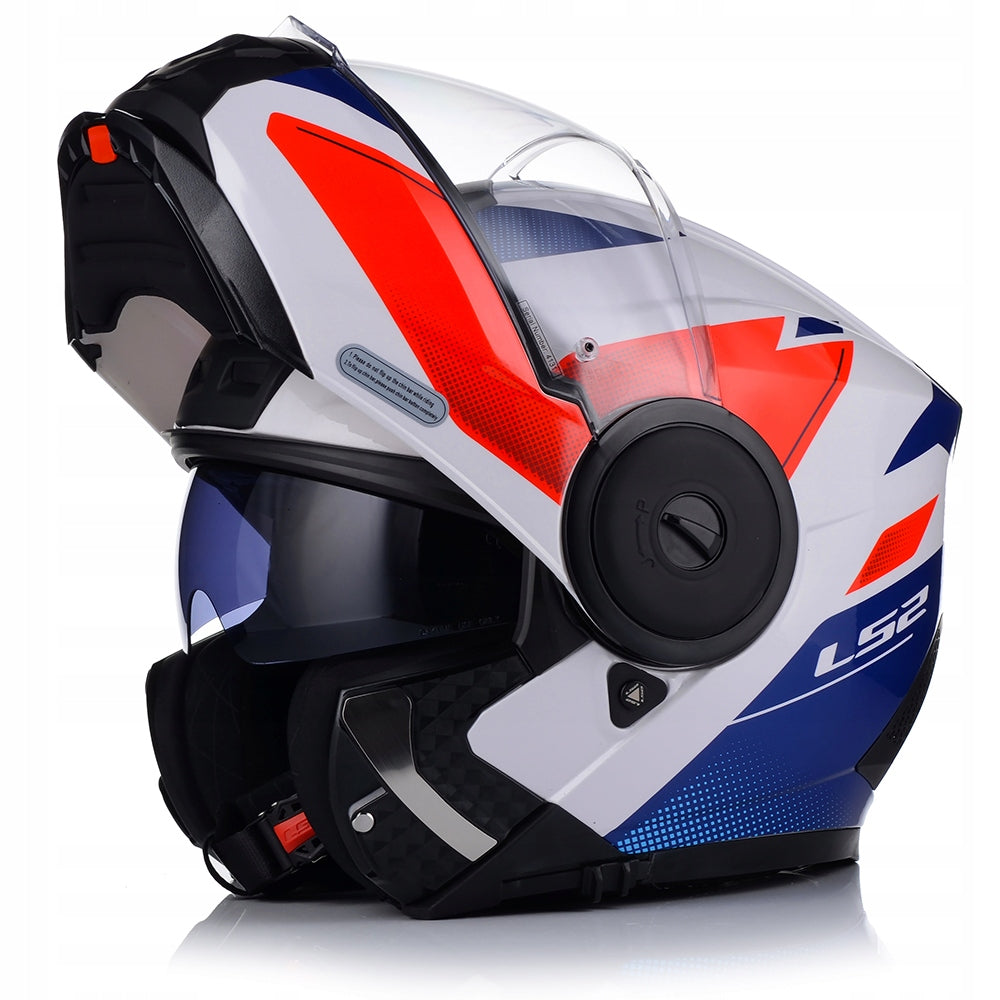 HELMET LS2 FF902 SCOPE II DURIA WHITE BLUE RED-06 L Manufacturer LS2