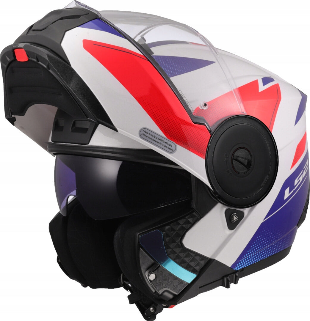 HELMET LS2 FF902 SCOPE II DURIA WHITE BLUE RED-06 L