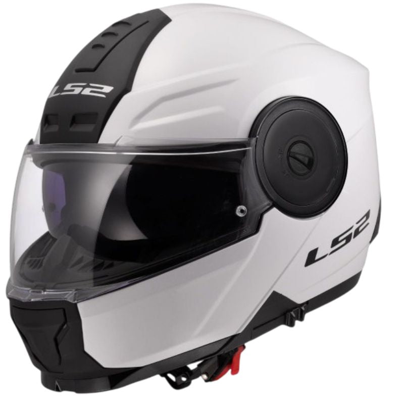 HELMET LS2 FF902 SCOPE II SOLID WHITE S+PINLOCK