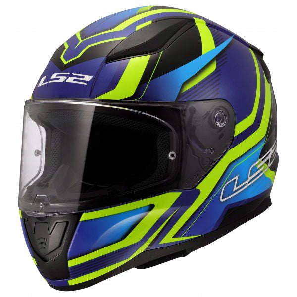 HELMET LS2 MOTORCYCLE INTEGRAL ECE 22.06 FF353 RAPID II FLITZ YEL BLUE M
