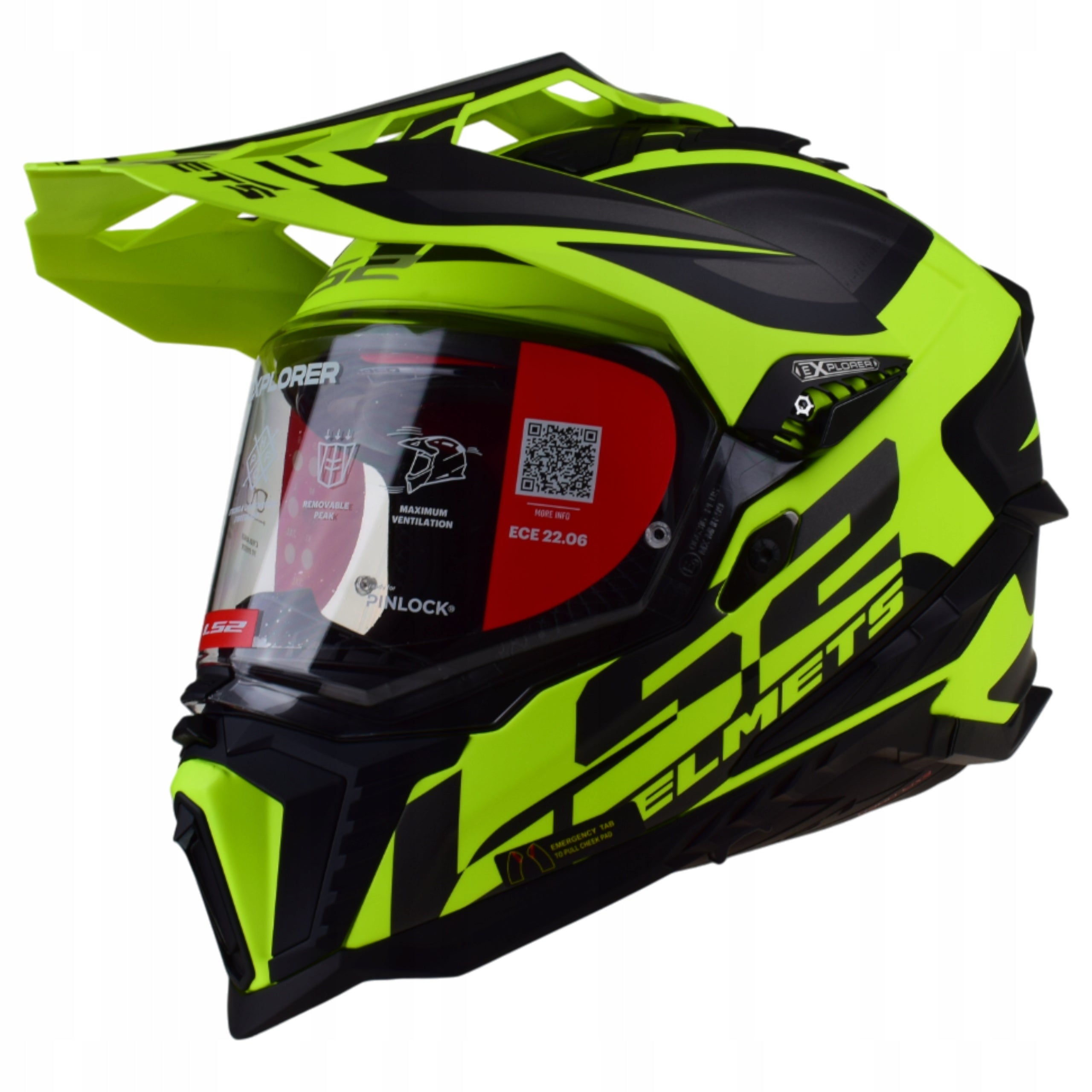 HELMET LS2 MX701 EXPLORER ALTER MATT BLACK HV ADVENTURE ATV rL