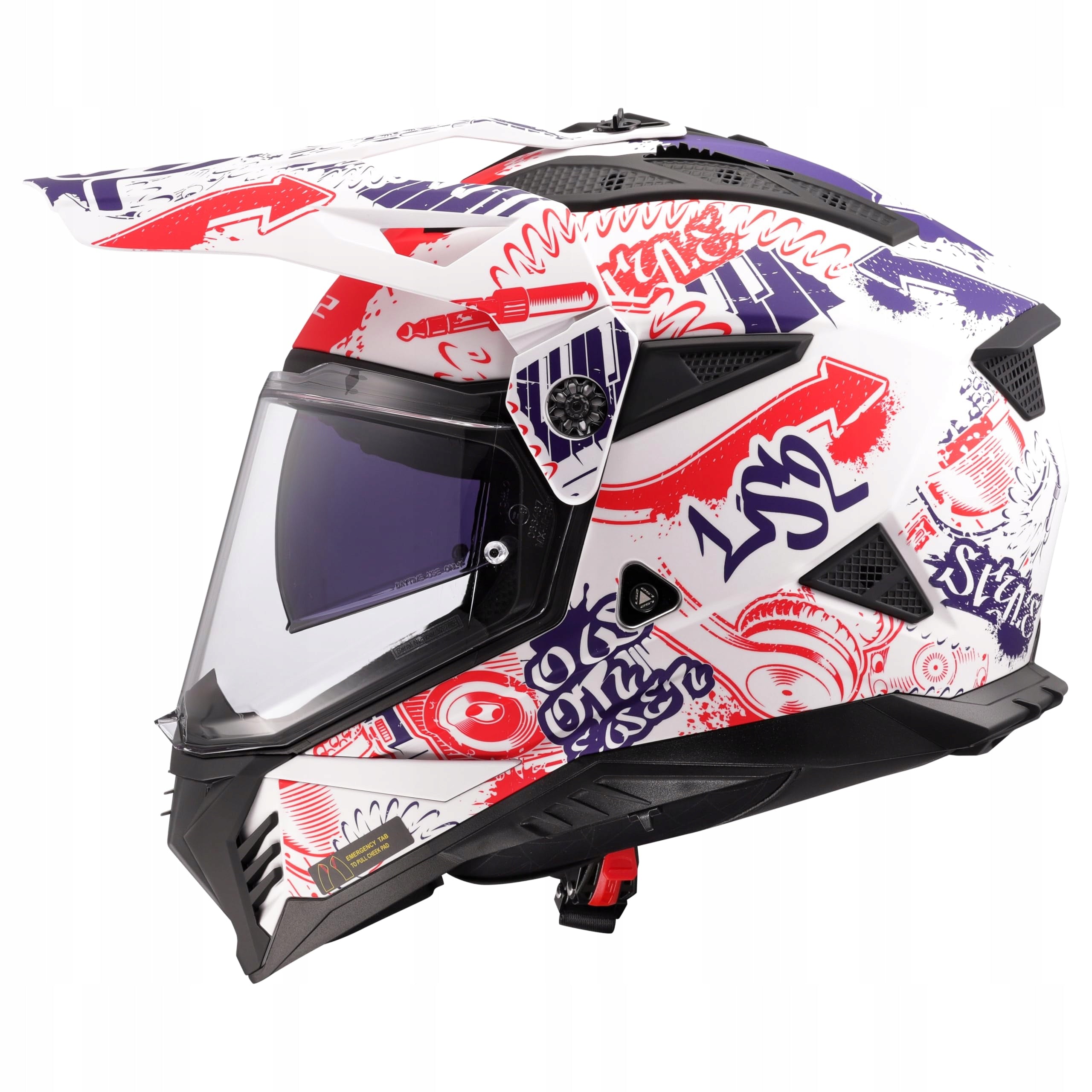 HELMET LS2 MX702 PIONEER II FANTASY M.WH.R.B.-06 XXL