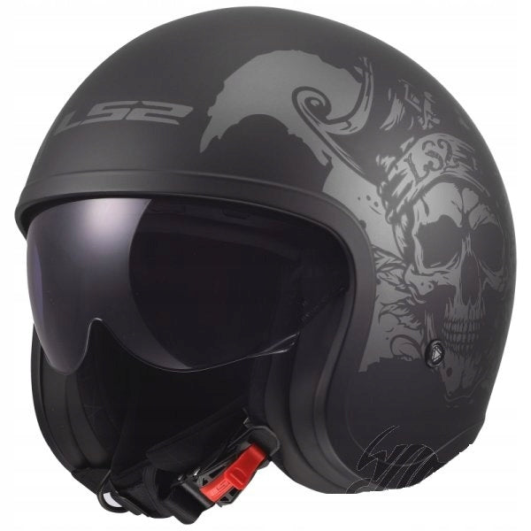 HELMET LS2 OF599 SPITFIRE II WILLY BLACK GREY L