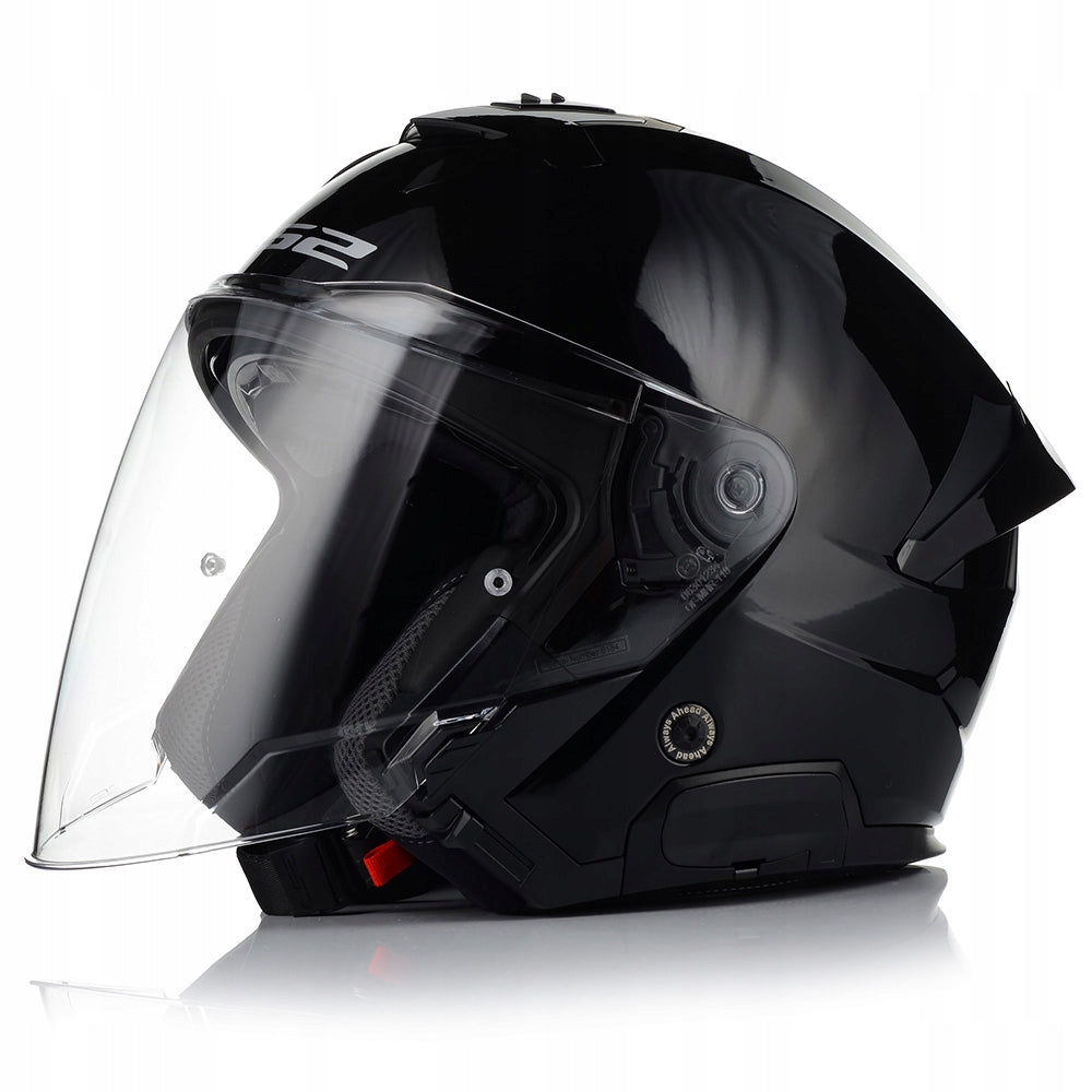 HELMET LS2 OF618 VERSO II SOLID BLACK 3XL Manufacturer's catalog number AK3661810128