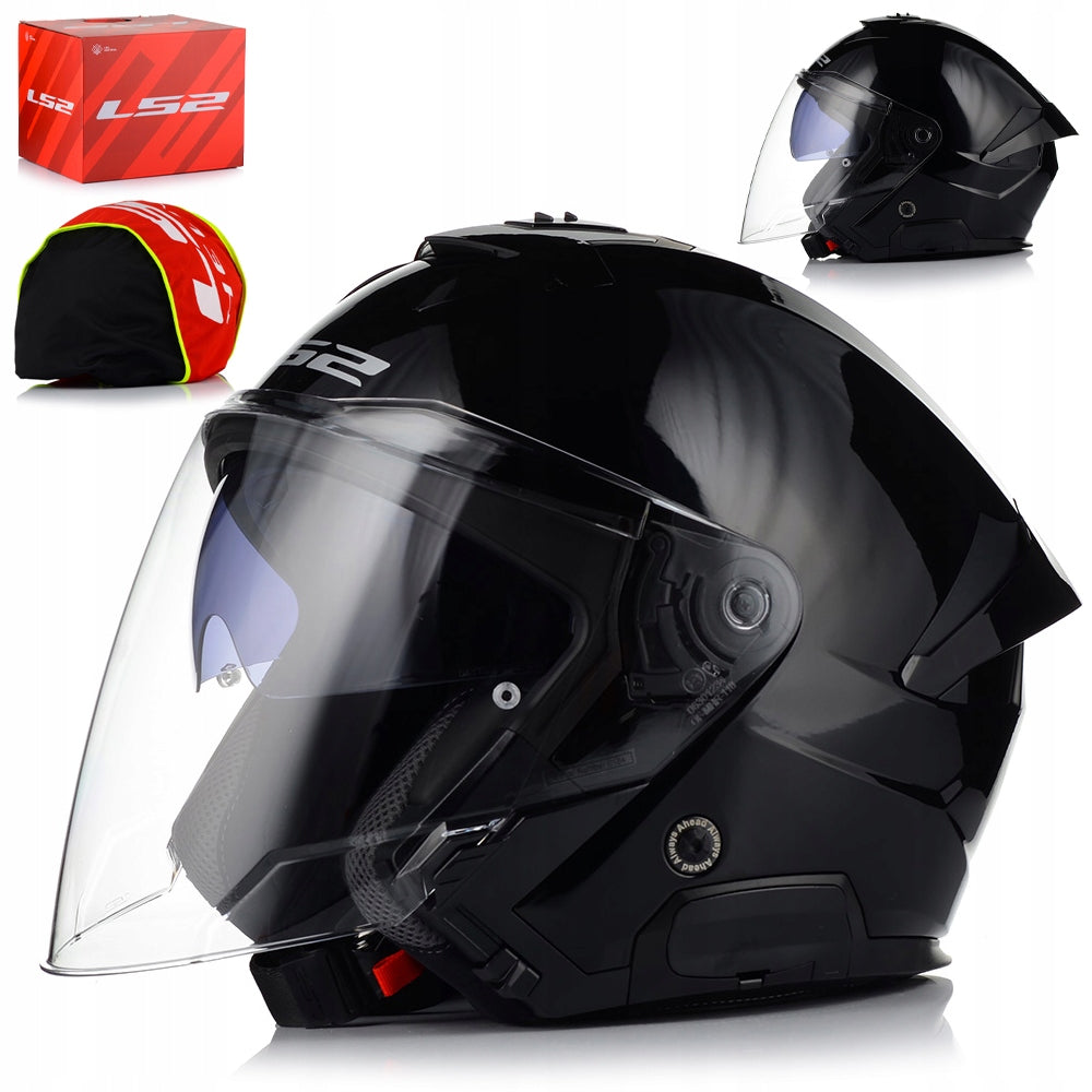 HELMET LS2 OF618 VERSO II SOLID BLACK 3XL