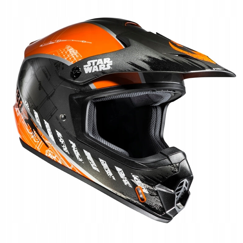 HELMET MX FULLFACE HJC CS-MX II REBEL X-WING STAR WARS KTM ORANGE M
