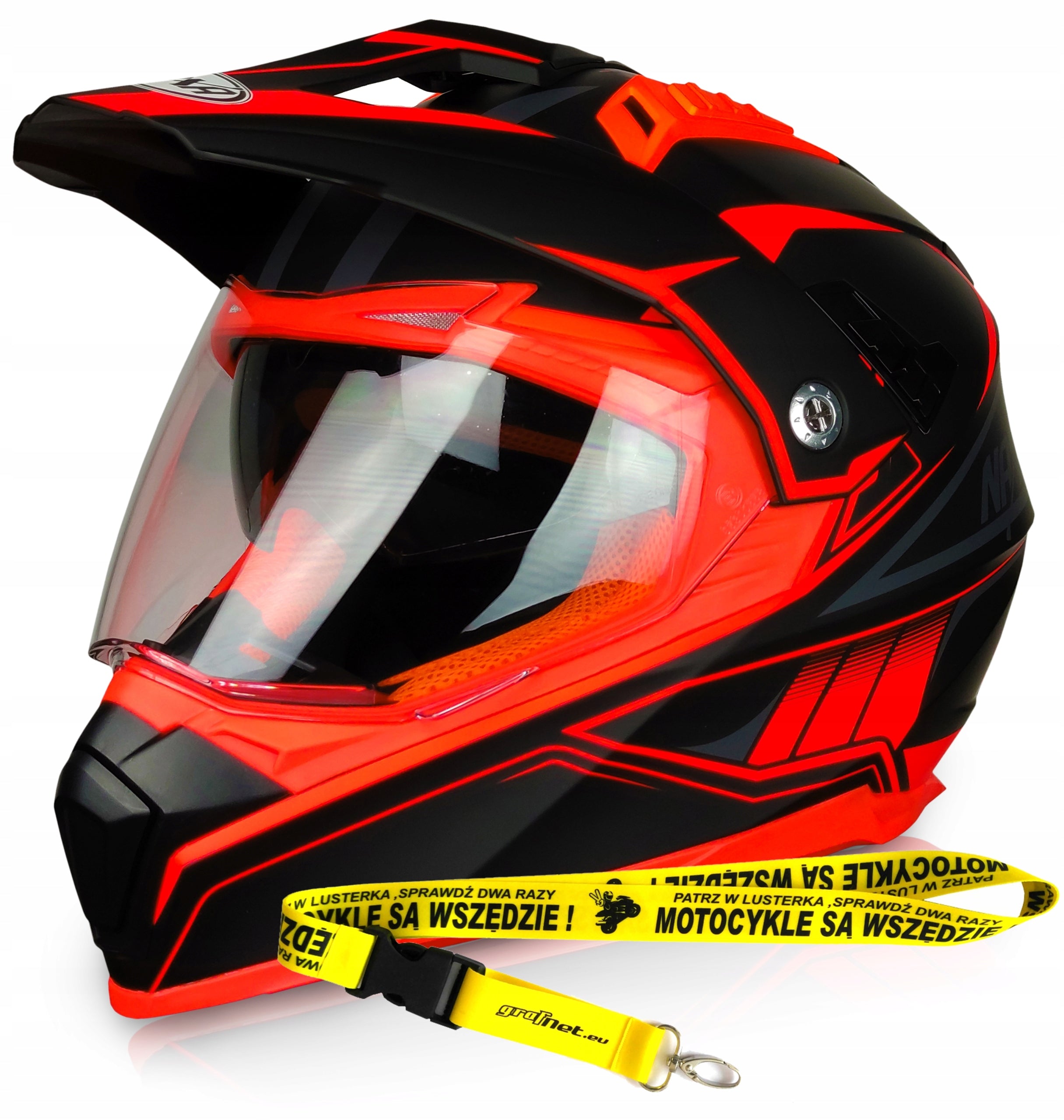 HELMET NAXA CO3/K size XXL ENDURO CROSS ADV QUAD + Freebie leash