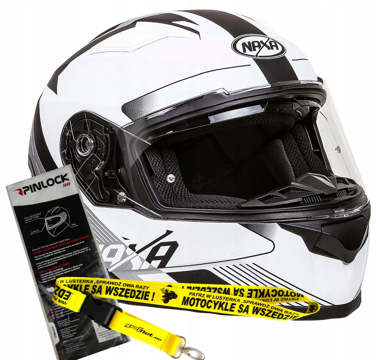 HELMET NAXA F23/I Roz XS BLENDA PINLOCK CHASER ROAD +Freebie bow