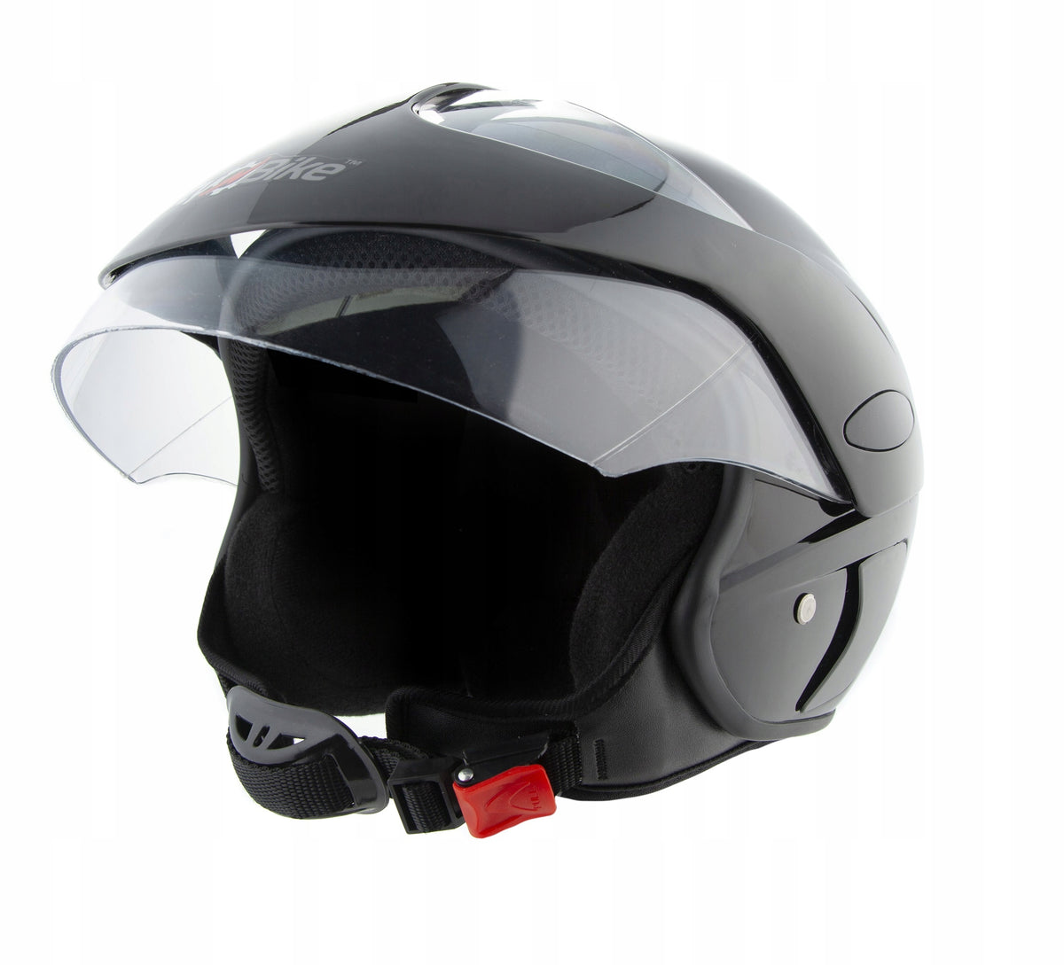 HELMET OPEN MOTOR SCOOTER MOTORCYCLE QUAD S BLACK GLOSS Manufacturer's catalog number MCGKA20813