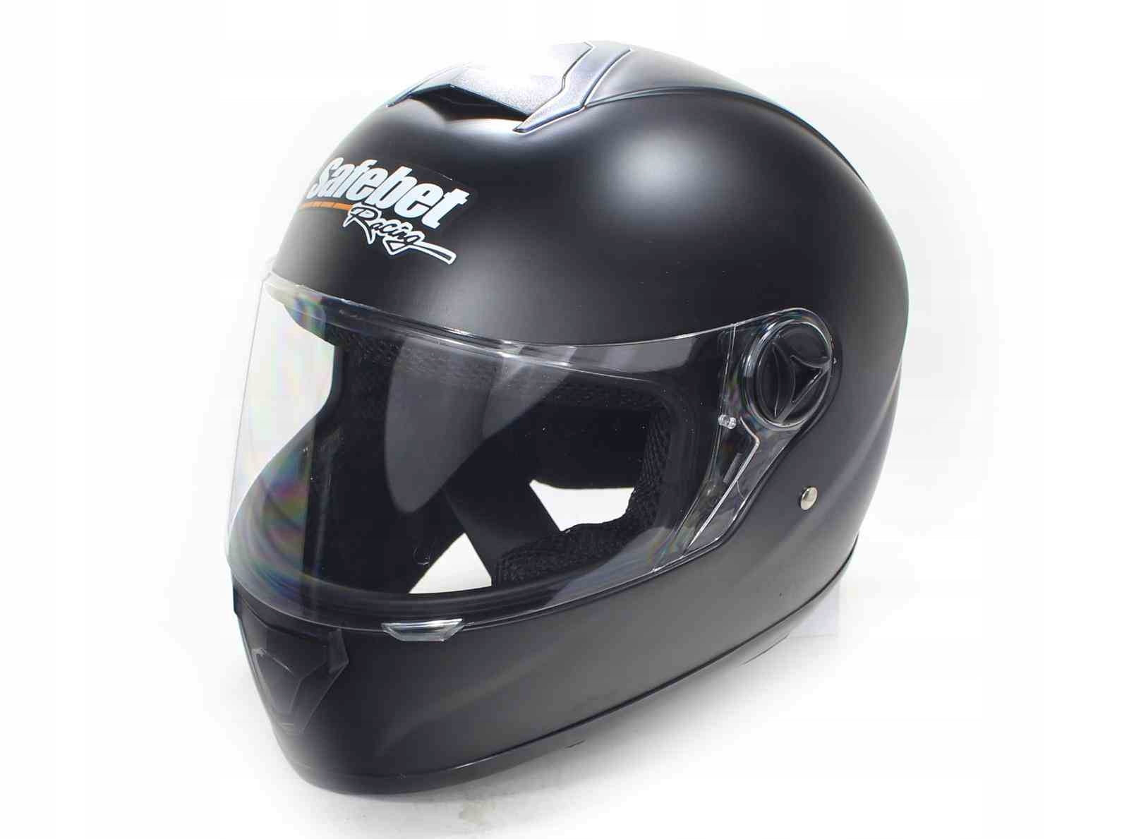 HELMET SAFEBET HF-112 FLAT BLACK M (NO ECE)