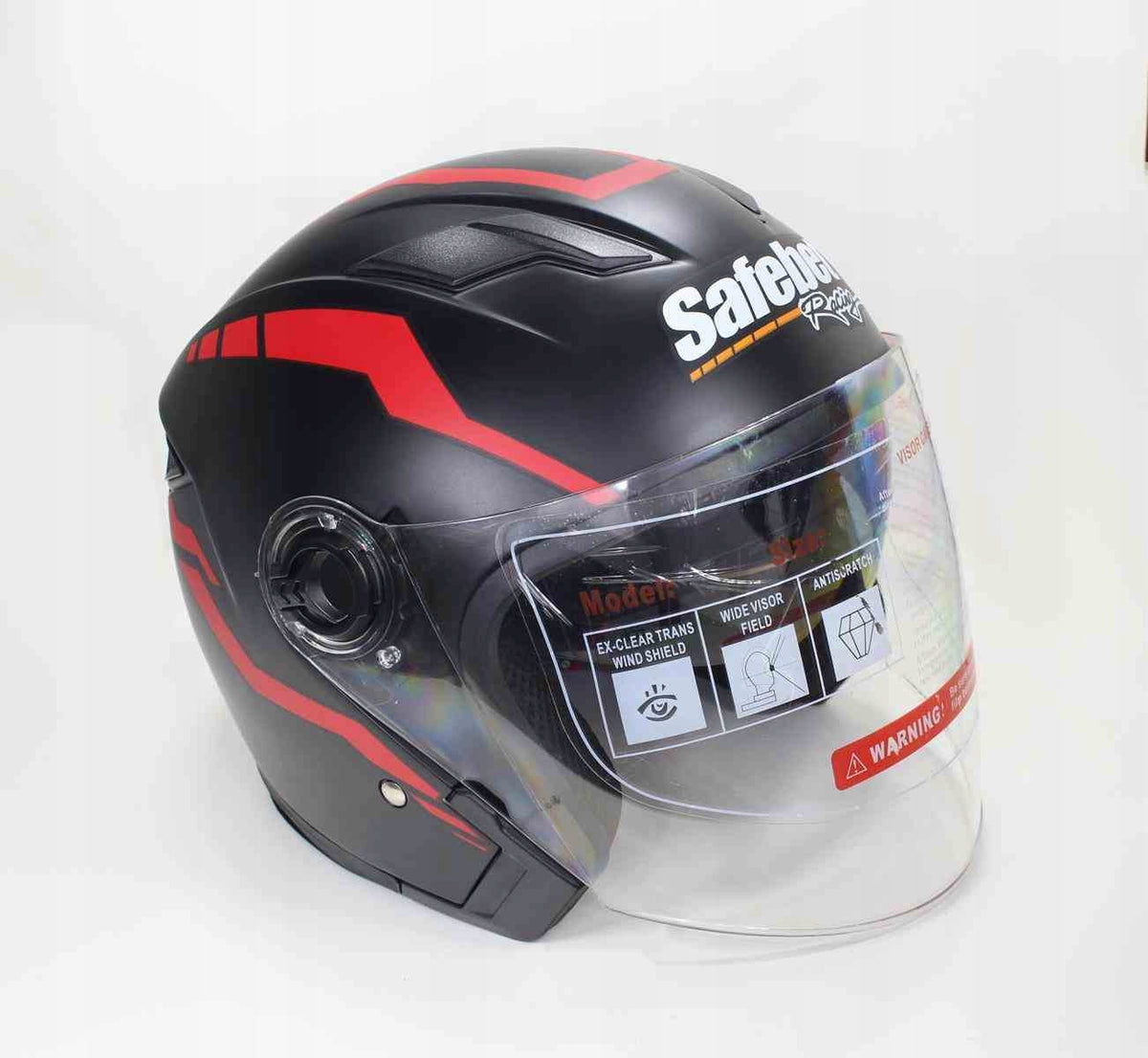 HELMET SAFEBET HF-223 FLAT BLACK J36 M (NO ECE) Manufacturer Safebet