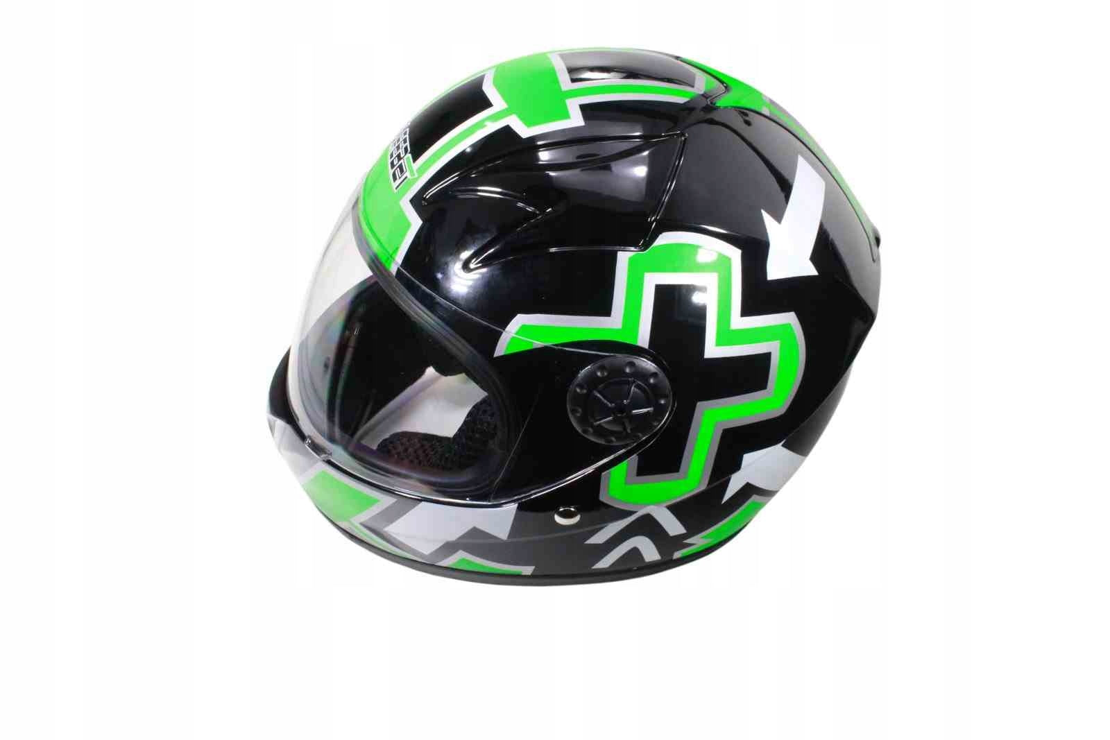 HELMET SAFEBET HF-909 BLACK E242 SMALL S (NO ECE) Visor Features enhanced scratch resistance