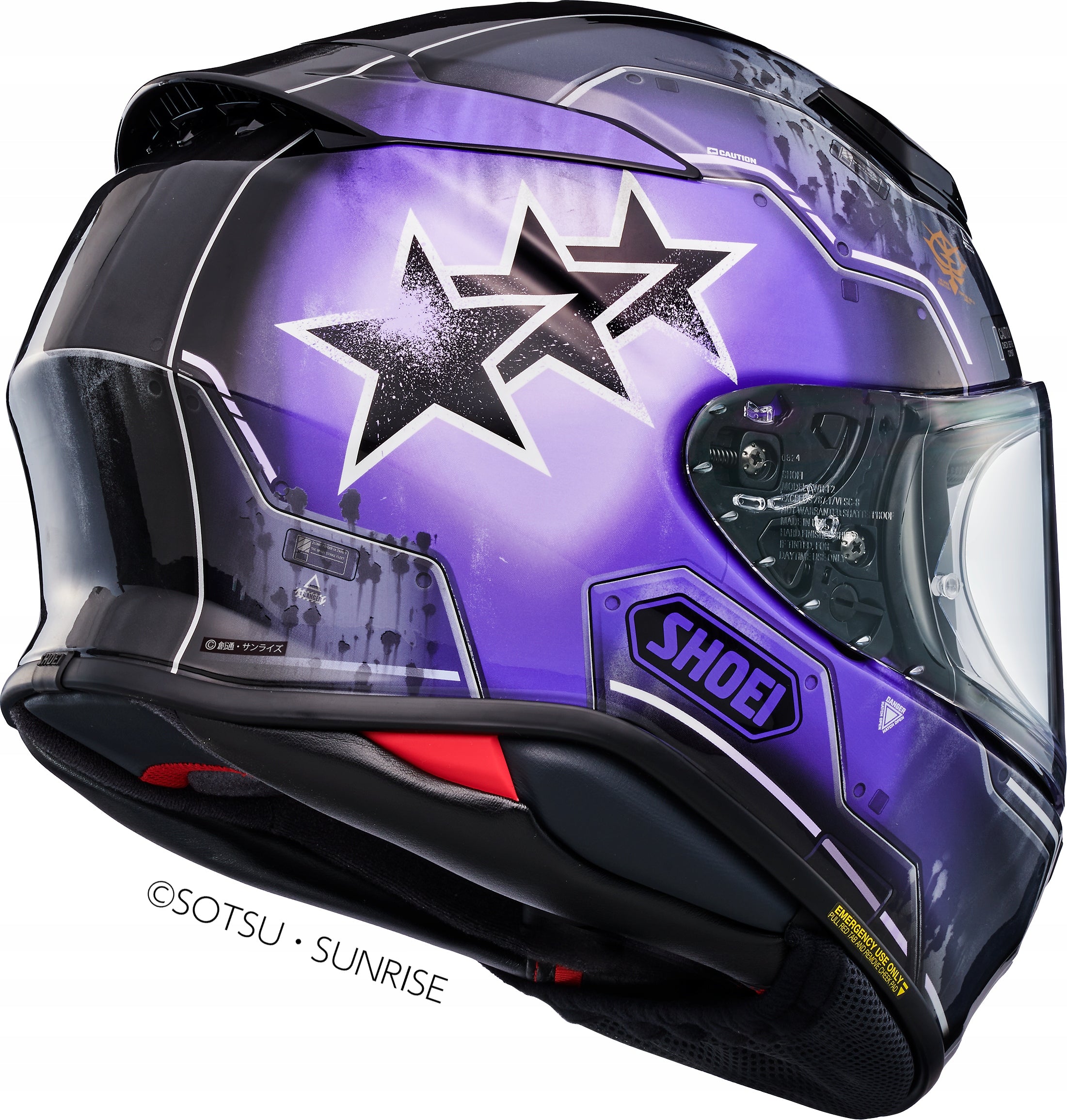 HELMET SHOEI NXR 2 H-MOBILITY TC-12 Purple Black Roz. M 57-58cm Packaging status original