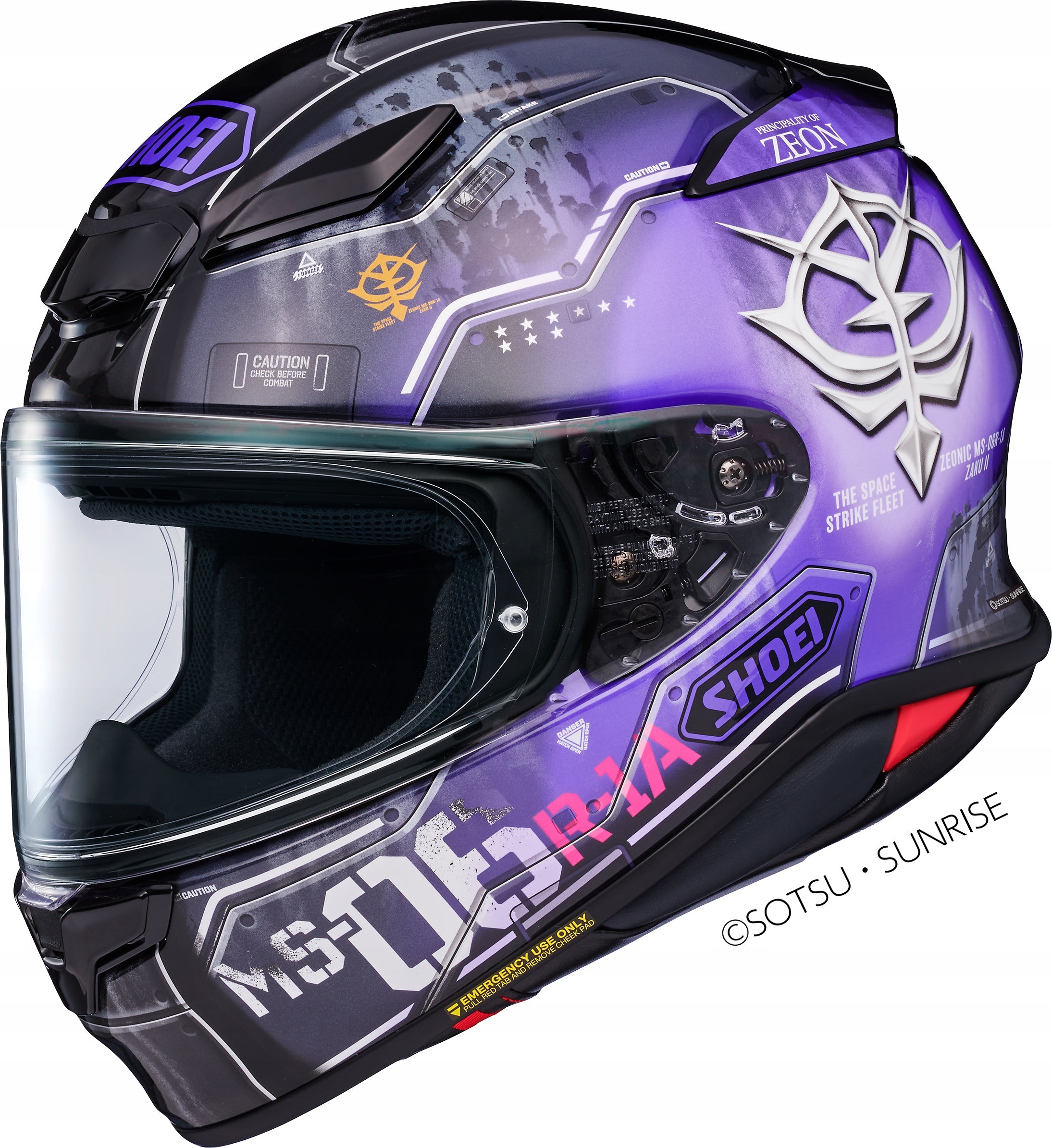HELMET SHOEI NXR 2 H-MOBILITY TC-12 Purple Black Roz. M 57-58cm