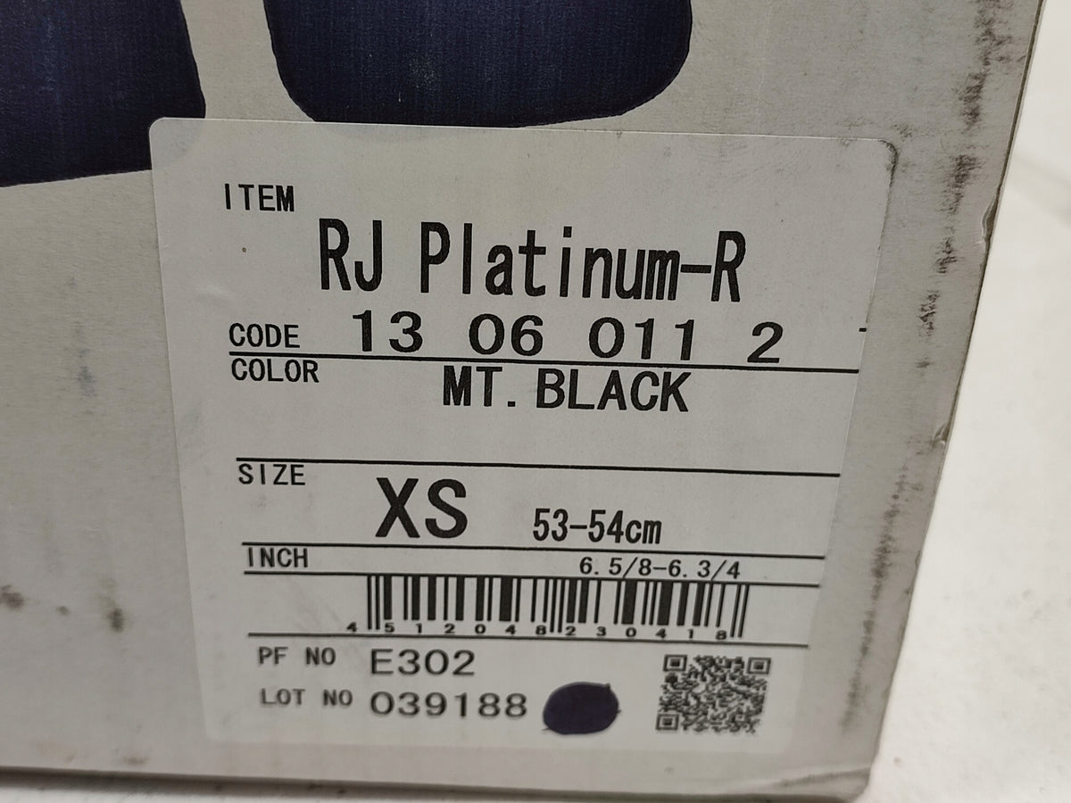 HELMET SHOEI - SIZE XS - RJ PLATINUM-R - BLACK MAT - Size XS