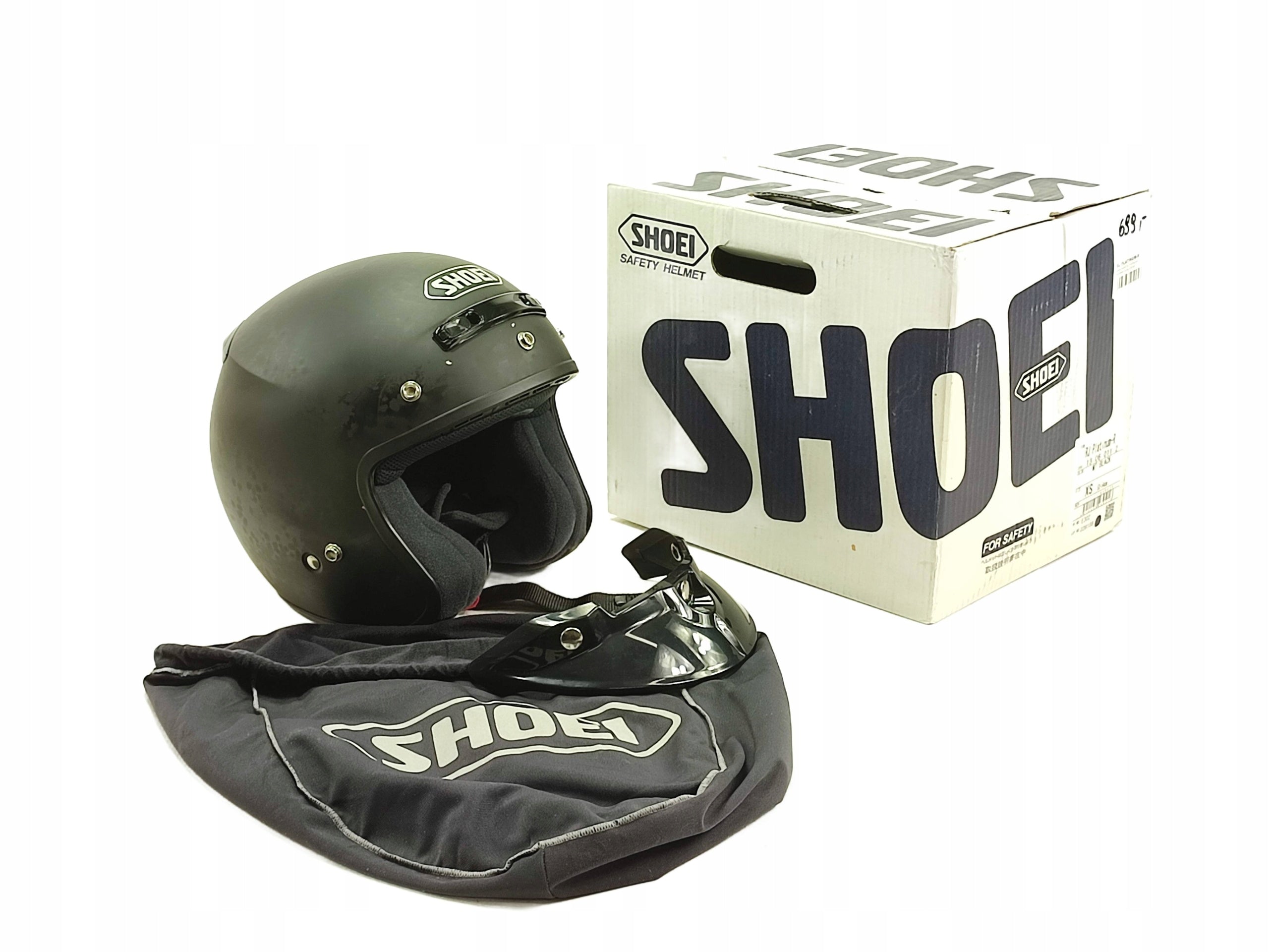 HELMET SHOEI - SIZE XS - RJ PLATINUM-R - BLACK MAT -