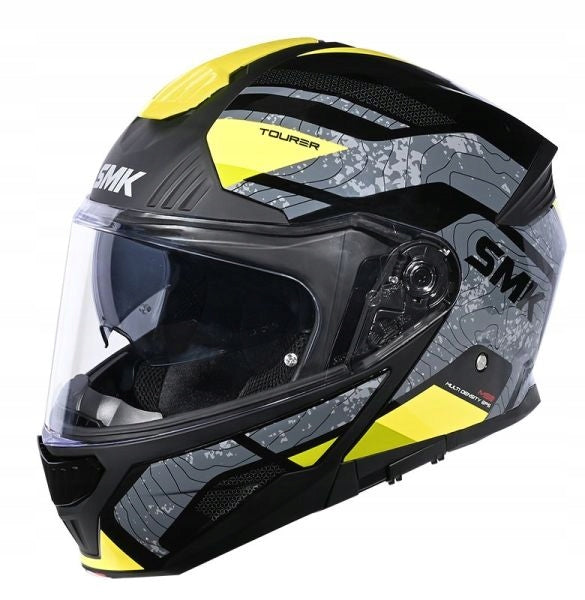HELMET SMK JAW GL264/S GREY YELLOW