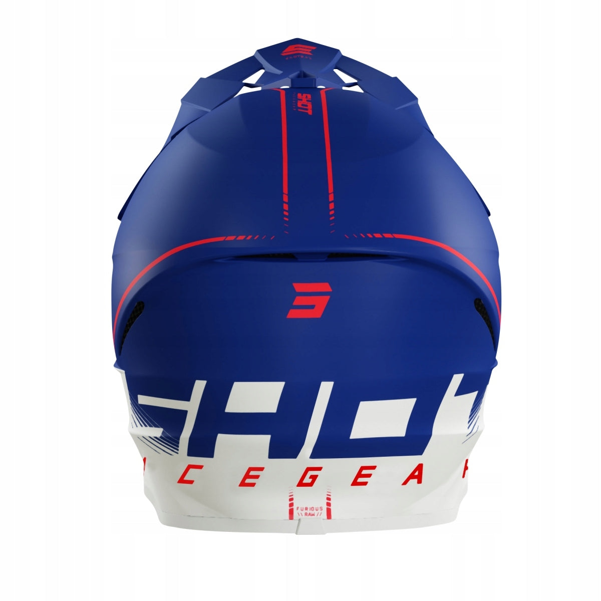 HELMET Shot CROSS ENDURO OFF-ROAD FURIOUS RAW 3.0 NAVY RED size L Manufacturer's catalog number A09-21B1-E06-10