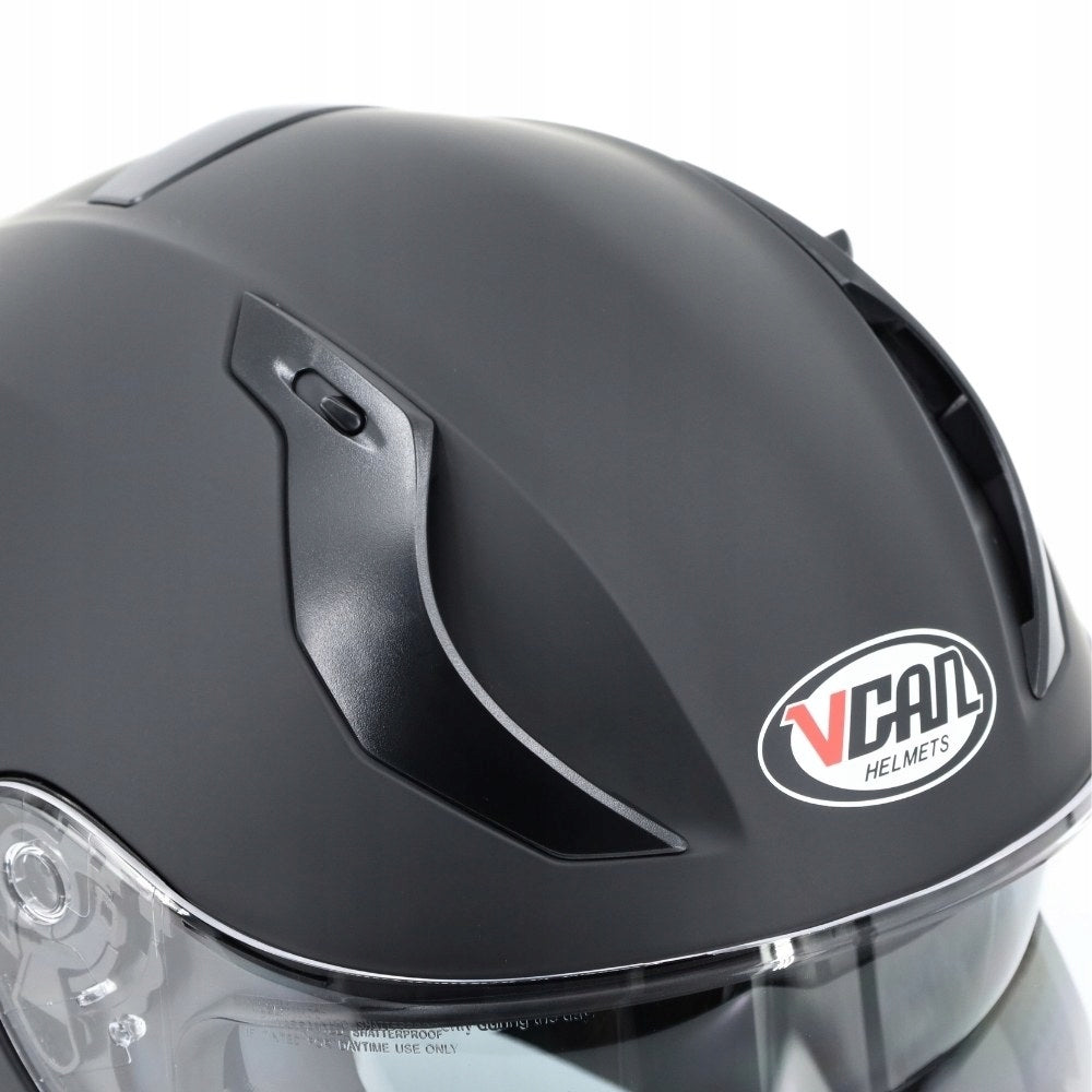 HELMET VCAN H128 BLACK INTEGRAL MAT WITH BLEND BLACK MAT L Packaging status original