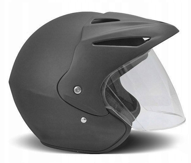 HELMET WL701 SCOOTER CHOPPER APPROVAL BLACK MAT L