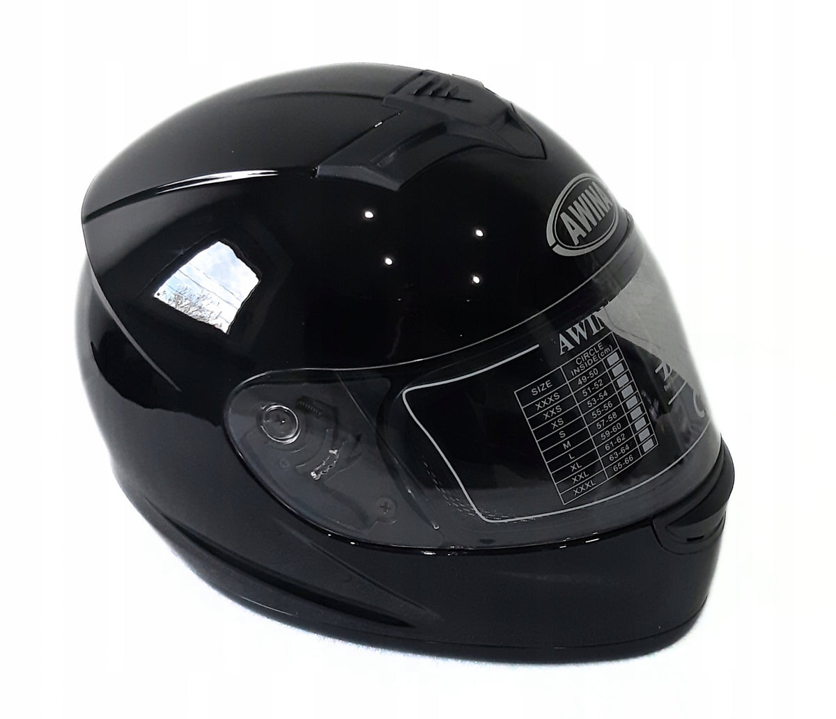 HELMETINTEGRAL BLACK XS 53-54CM MOTORCYCLE SCOOTER COVER Packaging status original