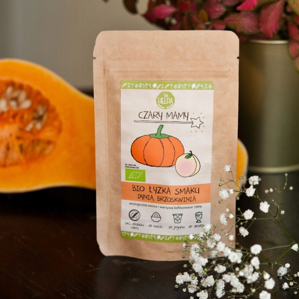 HELPA Bio Spoon of Taste PUMPKIN PEACH Powder for Porridge Addition 40g Manufacturer code LYZ16