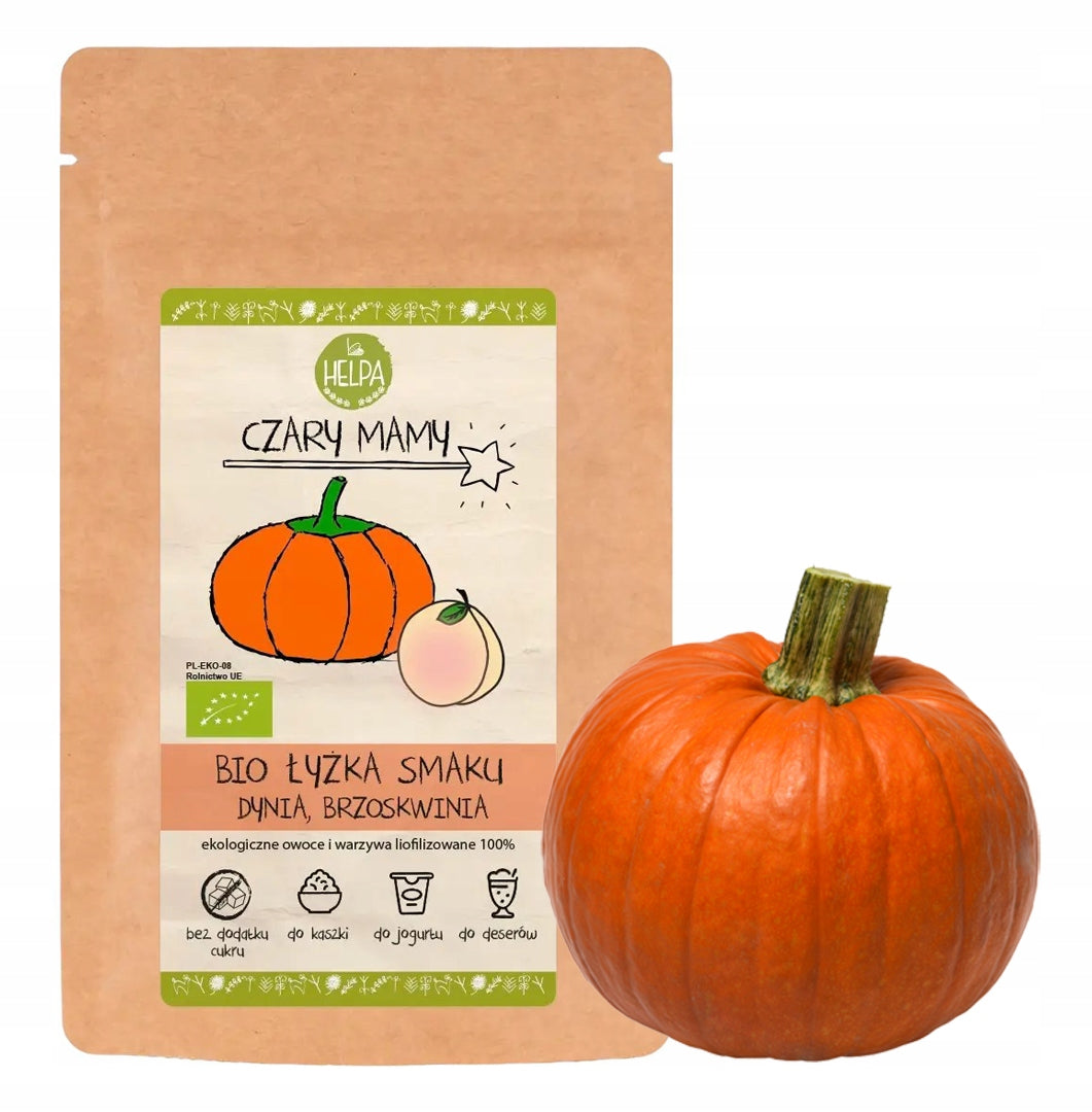 HELPA Bio Spoon of Taste PUMPKIN PEACH Powder for Porridge Addition 40g