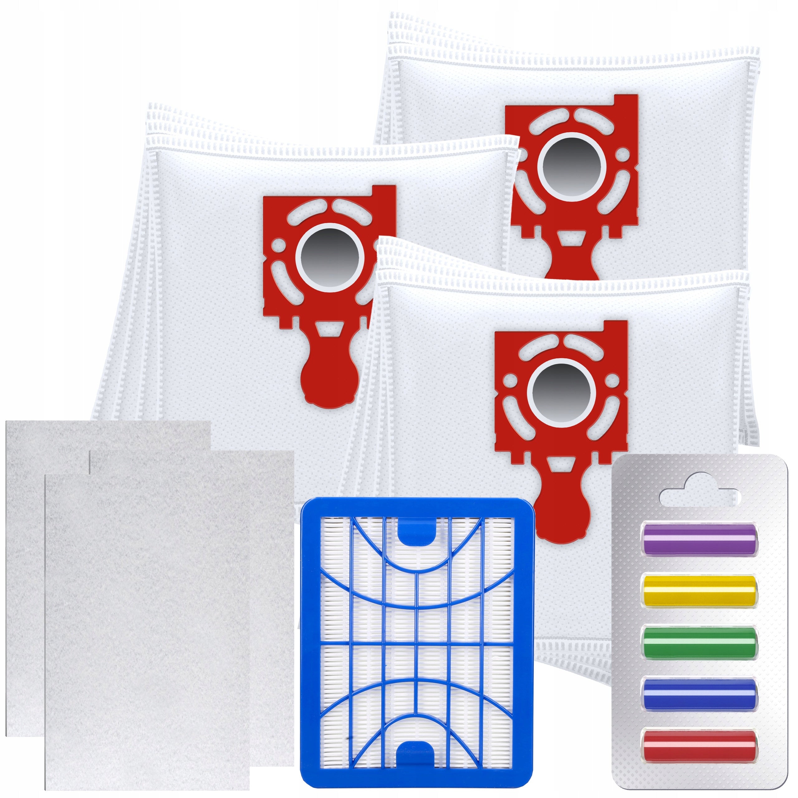 HEPA FILTER +12x BAGS FOR ZELMER JUPITER ZVC 425HT 425SP + 5x Fragrance