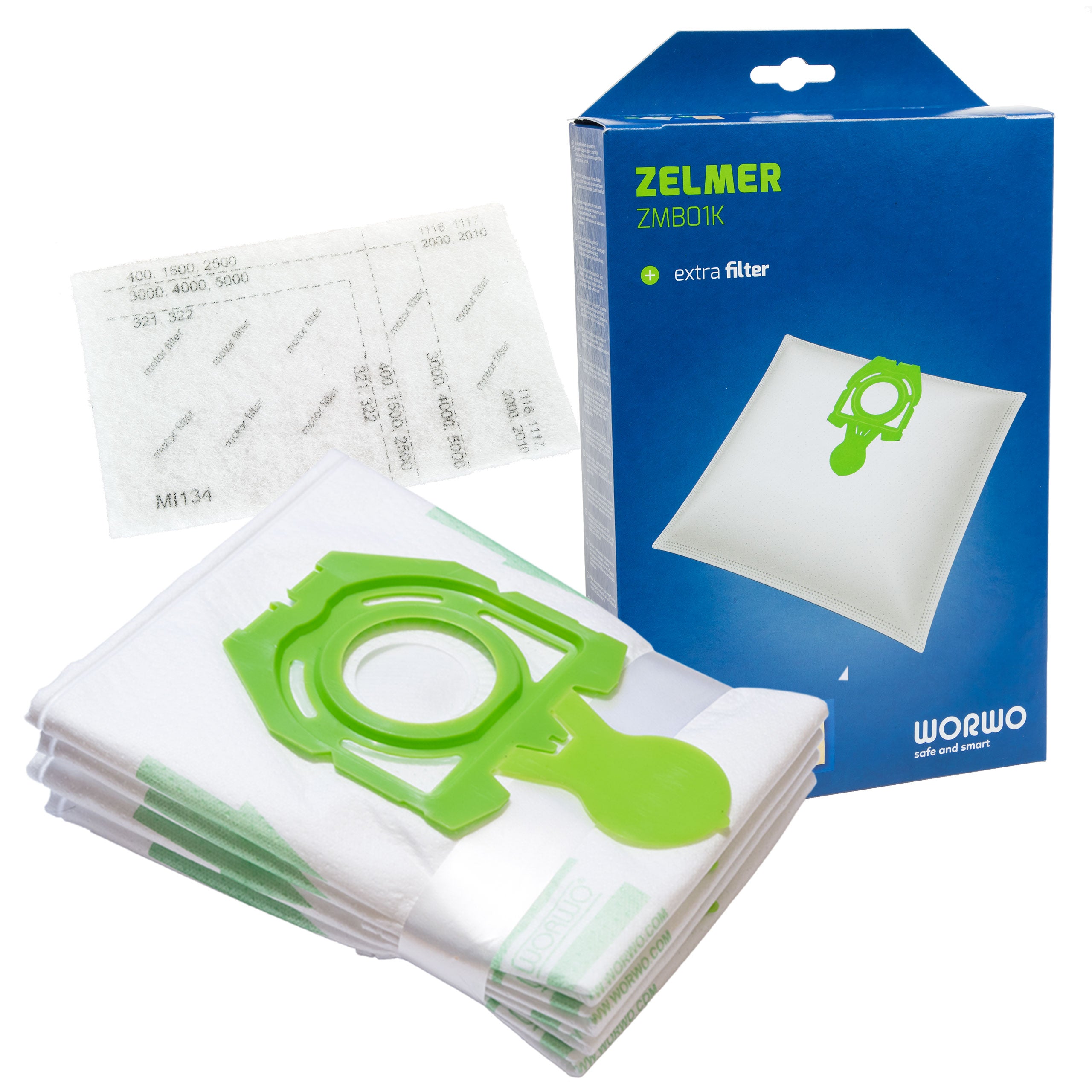 HEPA FILTER BAGS 12pcs ZELMER SYRIUS ORION COBRA 2 Bag type synthetic