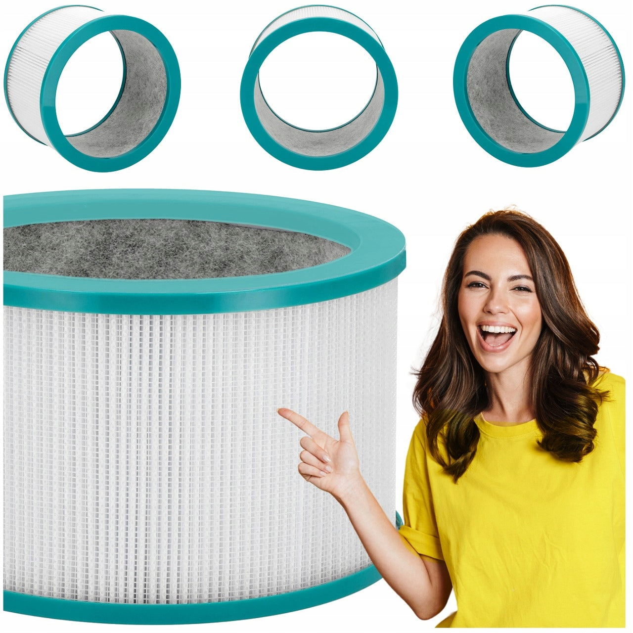 HEPA FILTER for Mission Air AIR LOOP purifier room fan