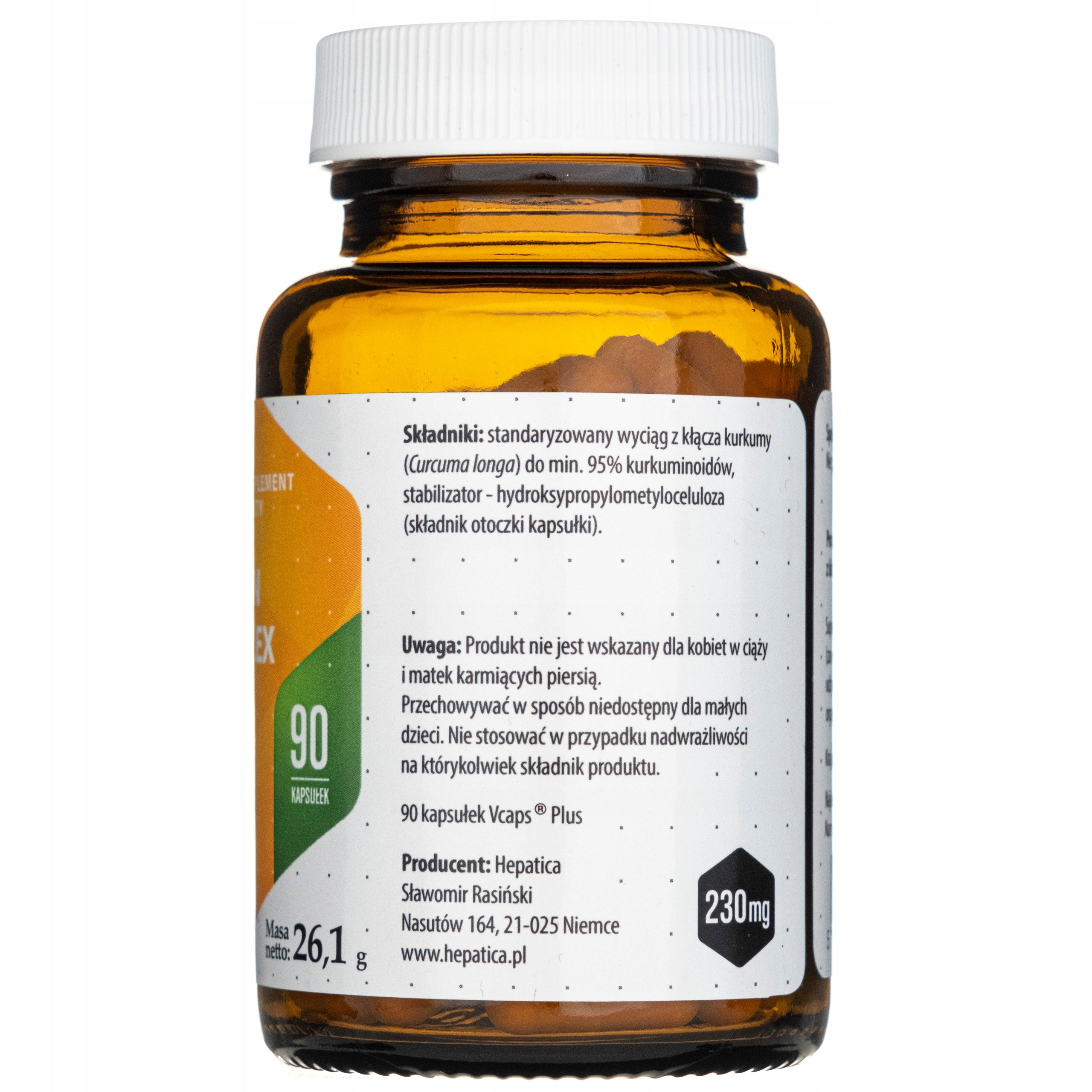 HEPATICA CURCUMIN C3 COMPLEX 230mg Brand Hepatica