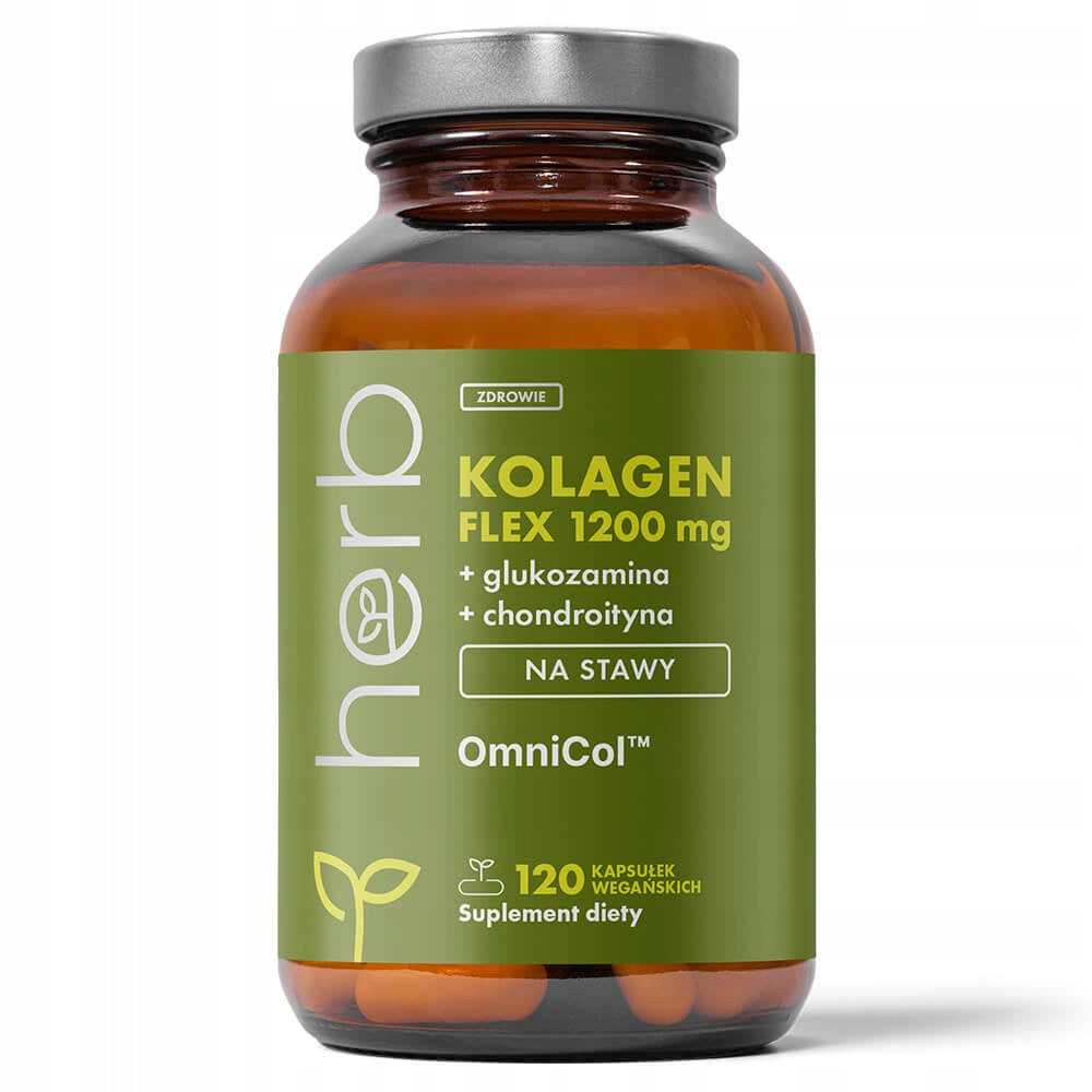 HERB COLLAGEN FLEX TYPE I and III1200mg 120 vege caps GLUCOSAMINE CHONDROITIN