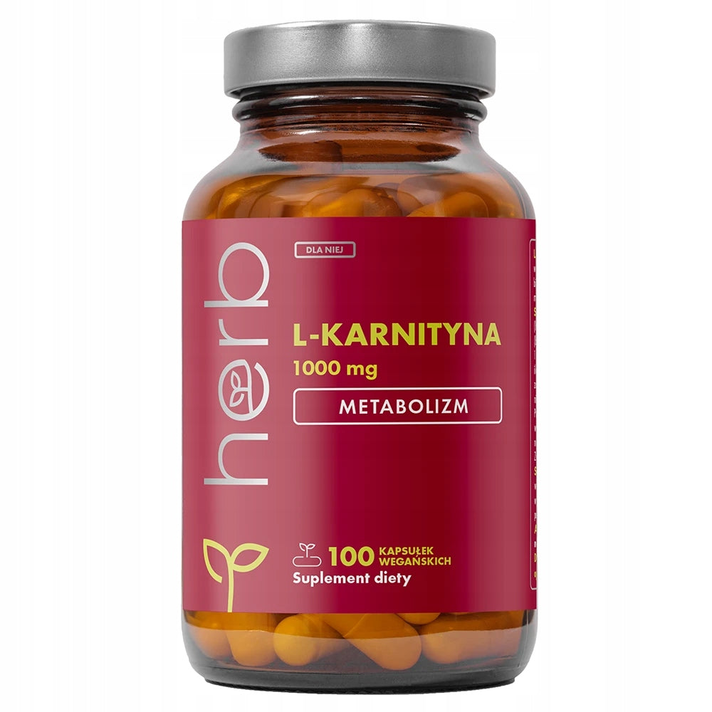 HERB L-CARNITINE 1000mg 100vcaps METABOLISM SLIMMING REDUCTION