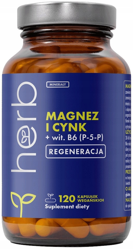 HERB MAGNESIUM ZINC + VITAMIN B6 P-5-P 120vk