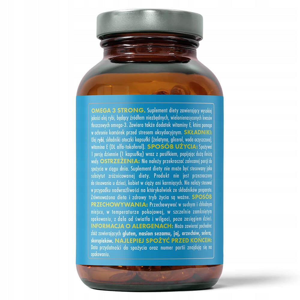 HERB Omega-3 Strong 90caps OMEGA 3 330 EPA 220 DHA BRAIN HEART Packaging status original