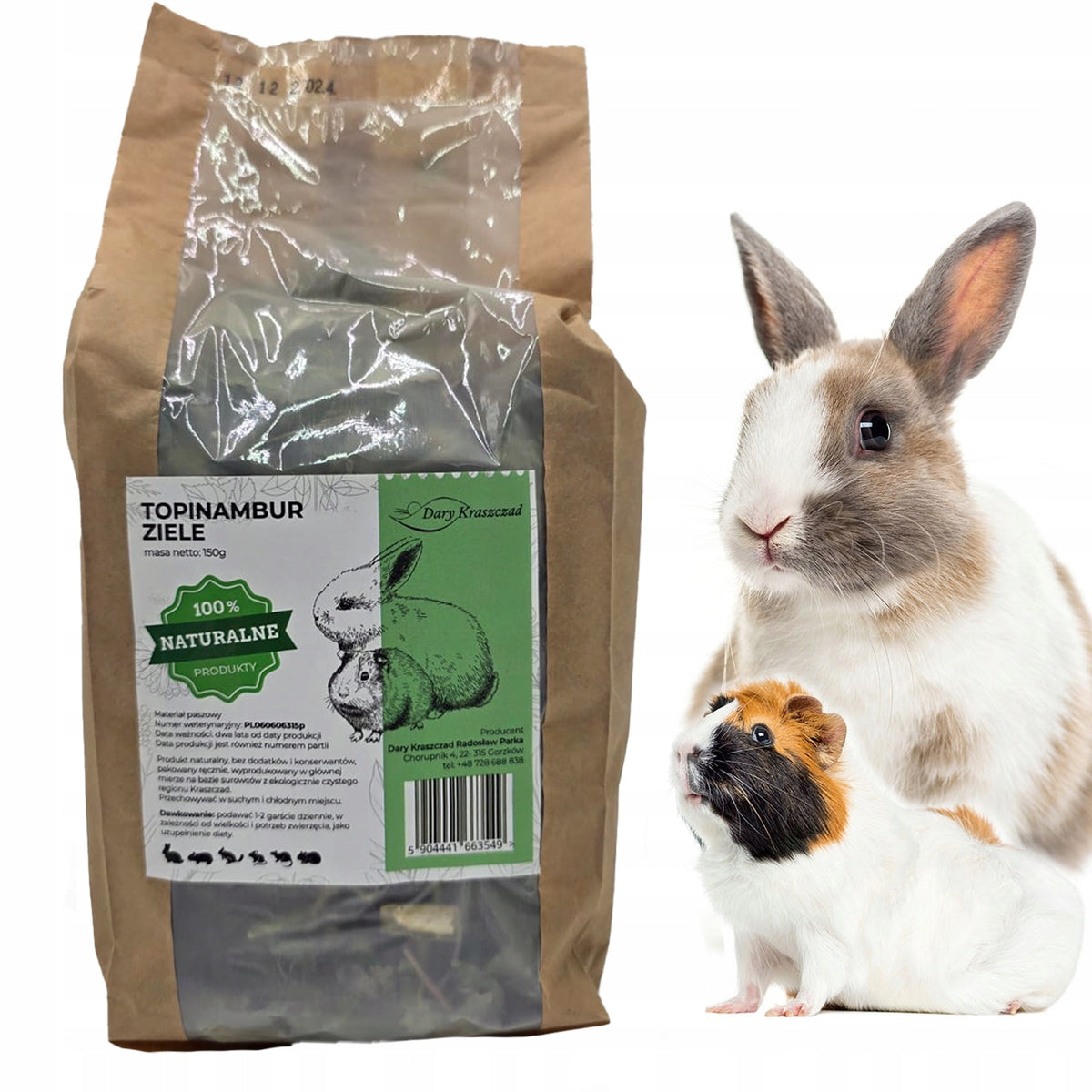 HERB TOPINAMBURU NATURAL HERBS FOR RABBIT HAMSTER RODENT DELICACY 150G