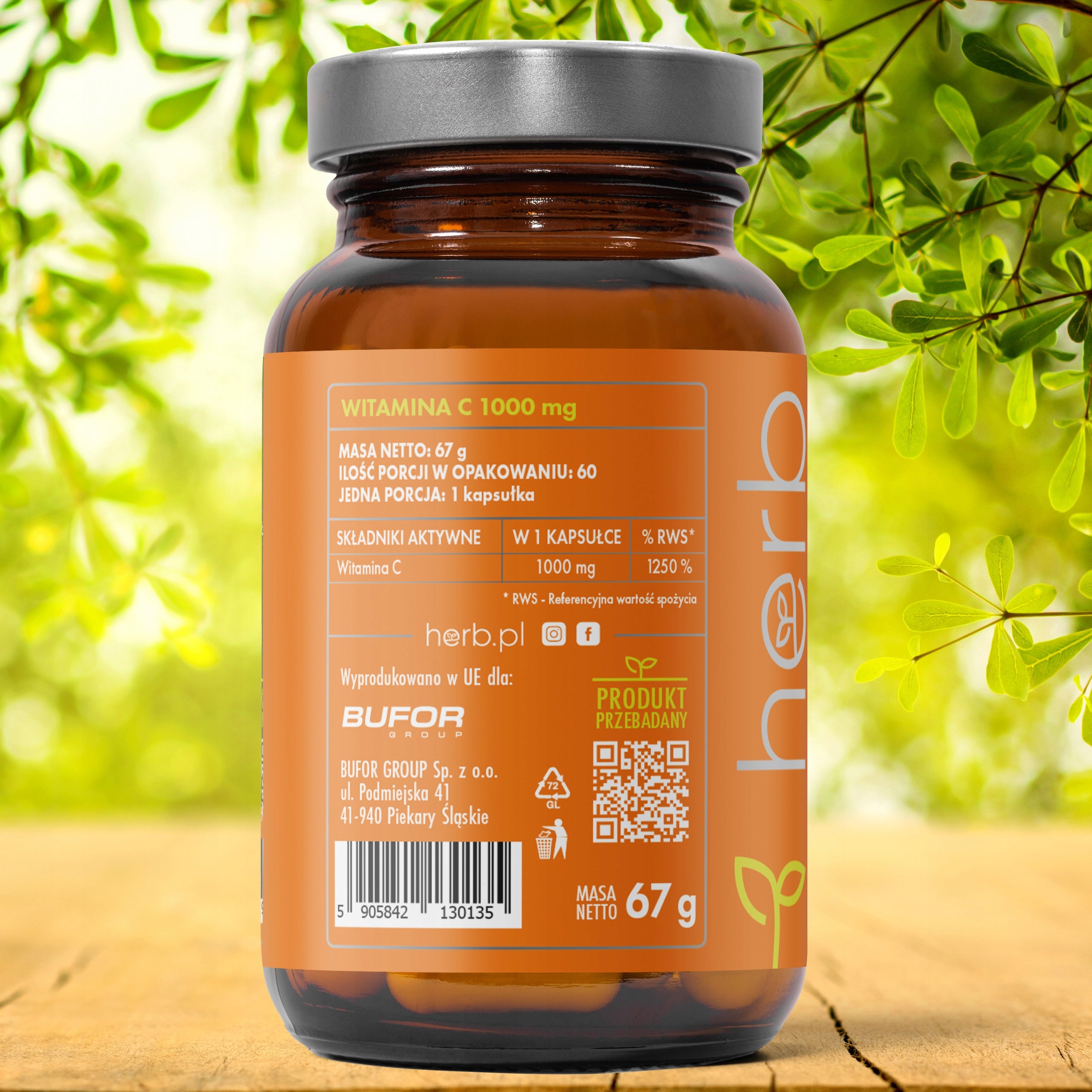 HERB VITA C 1000 60 caps VITAMIN C 1000mg IMMUNITY VIT-C Brand Herb