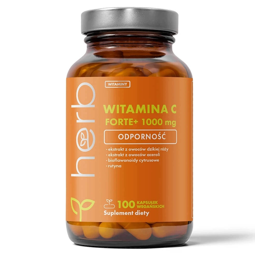 HERB VITAMIN C FORTE+ 1000mg 100caps RESISTANCE BIOFLAVONOIDS EXTRACTS