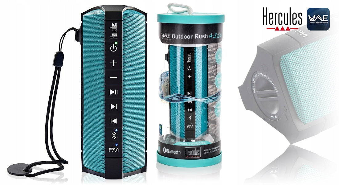 HERCULES WAE RUSH BT PORTABLE SPEAKER, FM, IP67 Brand Hercules
