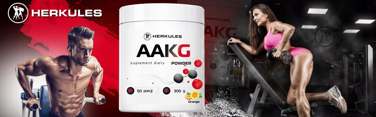 HERKULES AAKG Powder 300g MEGA MUSCLE PUMP STRENGTH PERFORMANCE ARGININE Packaging status original