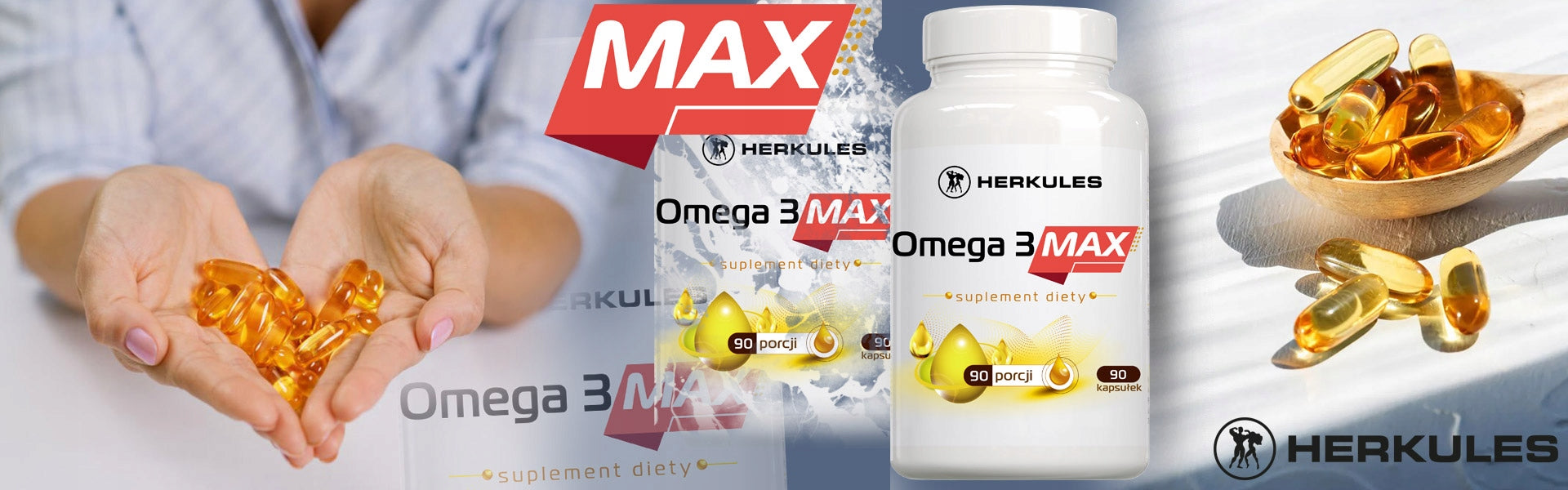 HERKULES Omega 3 MAX 90caps HEART VASCULAR SYSTEM RESISTANCE TRIGLYCERIDES Expiration date at least six months from the date of purchase
