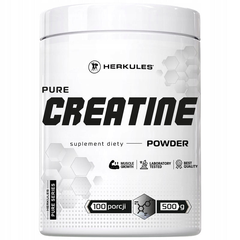 HERKULES Pure Creatine Powder 500g CREATINE MONO FAT FREE BODY WEIGHT Packaging status original