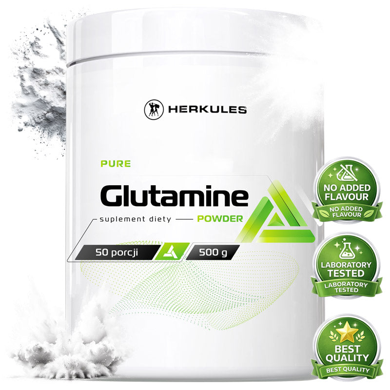 HERKULES Pure Glutamine Powder 500g MUSCLE PROTECTION REGENERATION IMMUNITY