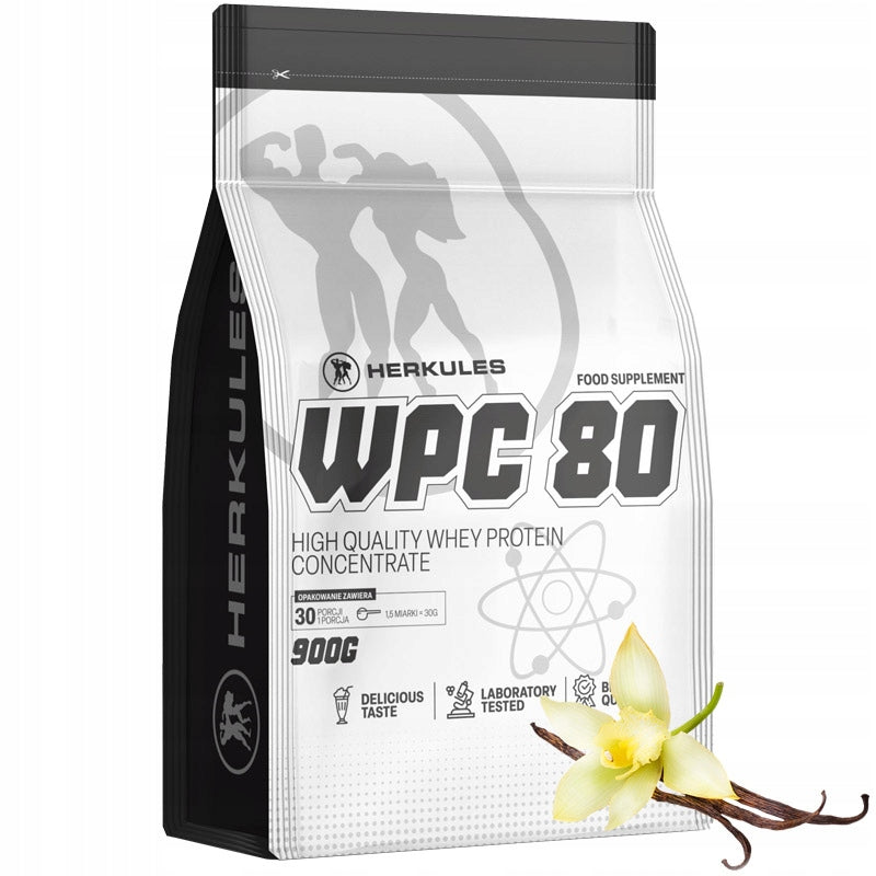 HERKULES WPC 80 900g WHEY PROTEIN GLUTAMINE REGENERATION WHEY PROTEIN Packaging status original